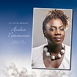 Memorial tribute for Anika Nawauma with pearl decorations and elegant design.