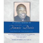 Obituary memorial for Deacon Jimmie Davis with photo and service details.