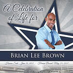Celebration of life for Brian Lee Brown with Dallas Cowboys theme.