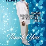 Obituary tribute image for Man of the Year with a man in white suit.