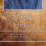 Obituary banner with a young man's photo and life celebration message.