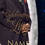 Honoring a distinguished man in a formal suit for obituary tribute.