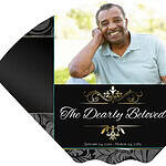 Memorial tribute for The Dearly Beloved with a smiling man photo.