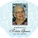 Memorial tribute for Felicita Gamero with photo and dates.